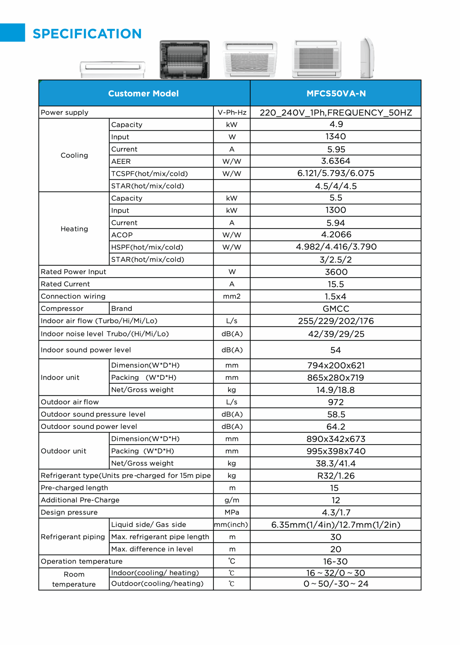 FLOOR CONSOLE SPEC